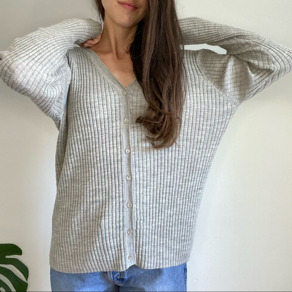 Vintage Merino Wool Button Up Cardigan - Picture 3 of 9